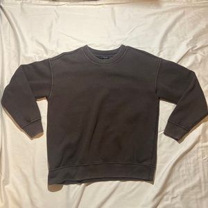 Faded charcoal crew neck